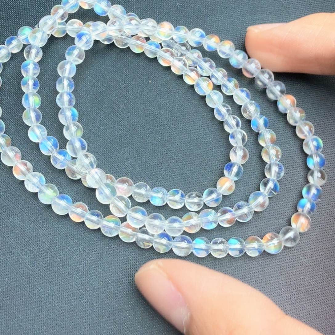 手链未镶嵌长石马岛月光4.8mm三圈