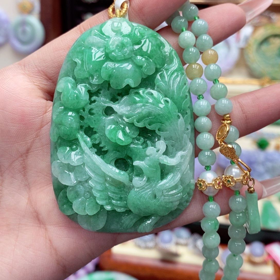 颈饰未镶嵌翡翠翡翠吊坠