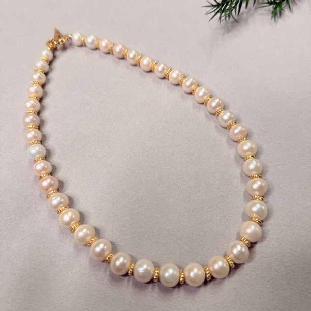 【六六中古】孤品优雅淡水珍珠项链te9066链长45