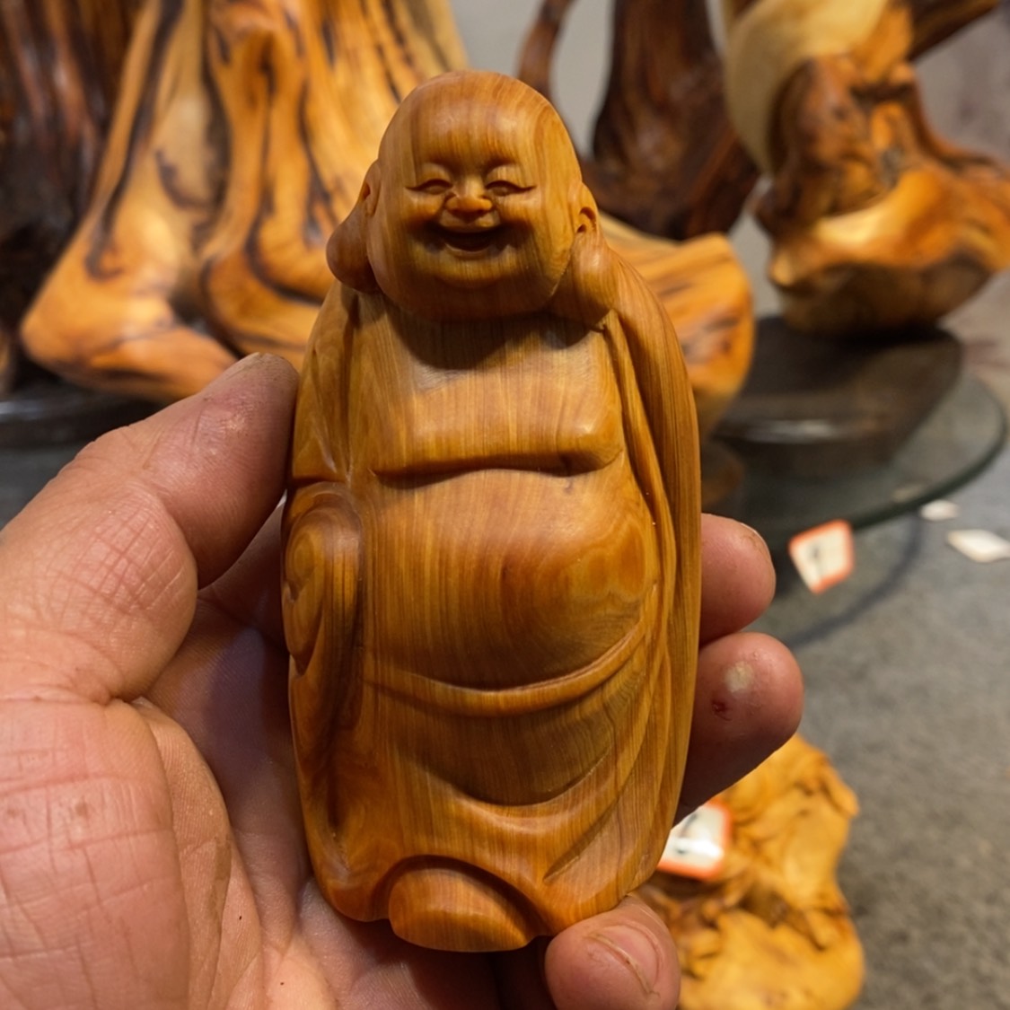 【闪购商品】柏木（崖柏）木雕工艺品摆件根雕崖柏手把件