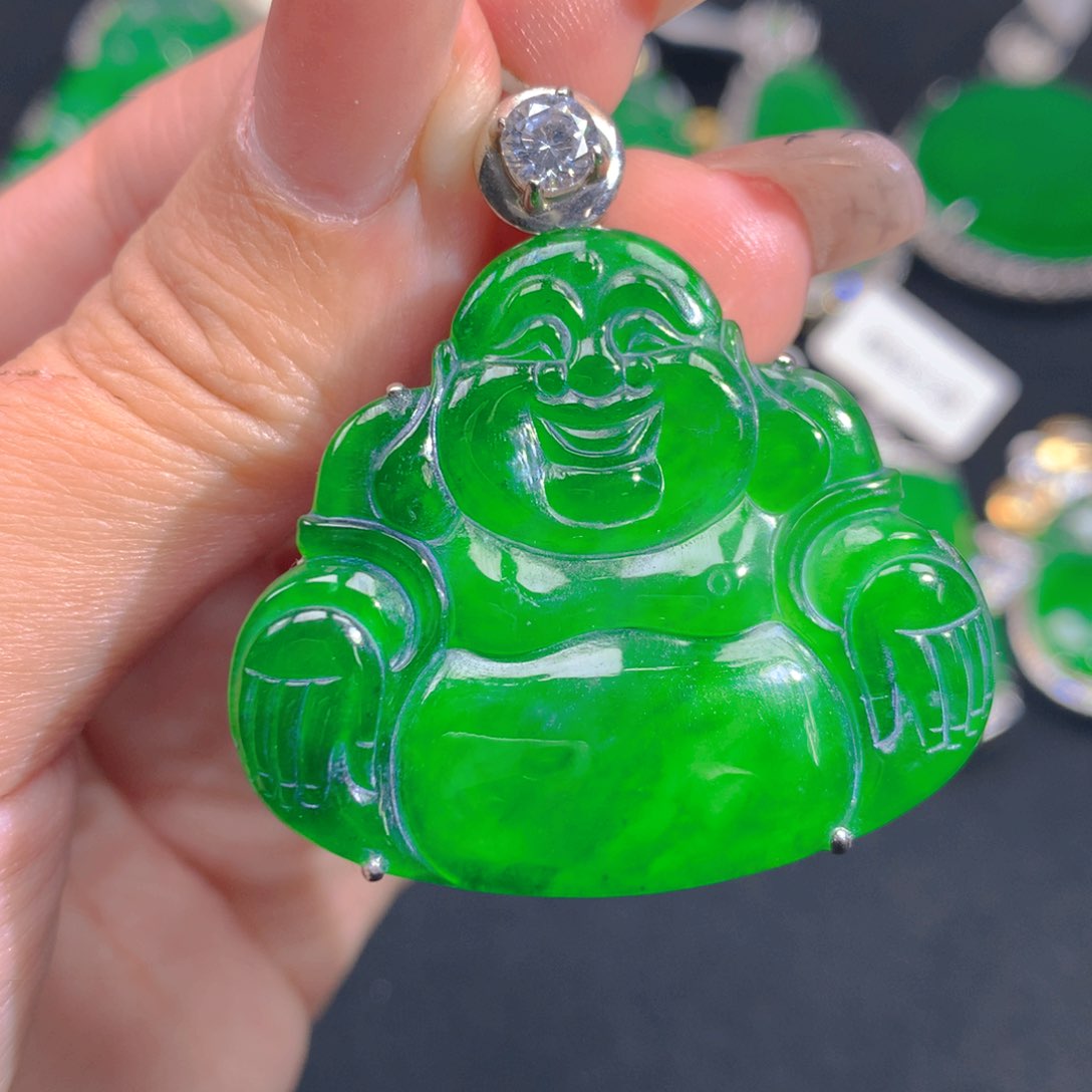 翡翠颈饰银S925镶嵌11111111111