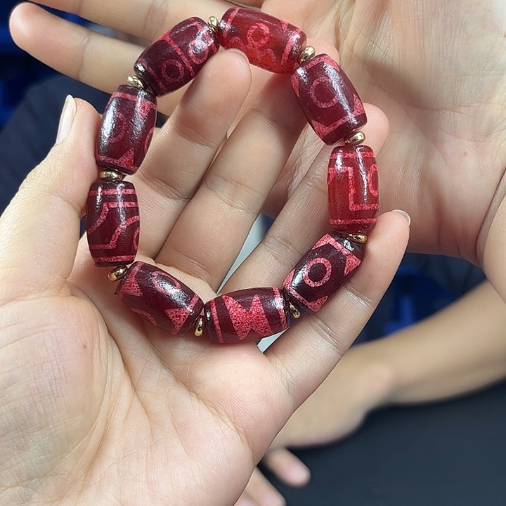 玛瑙未镶嵌手饰T20藏珠手串