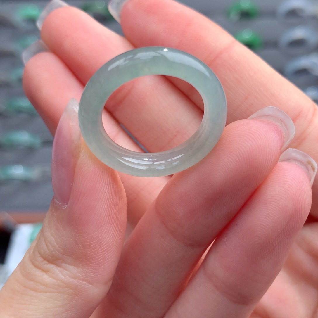 翡翠戒指未镶嵌15-16号