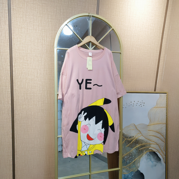 EV140孕妇粉色睡裙M90-130L140XL150