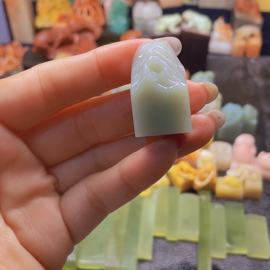 昌化石印石天青蓝