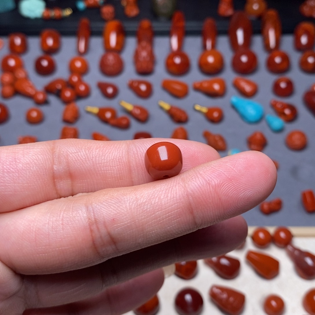 南红玛瑙配饰10.1老型未镶嵌紫**影