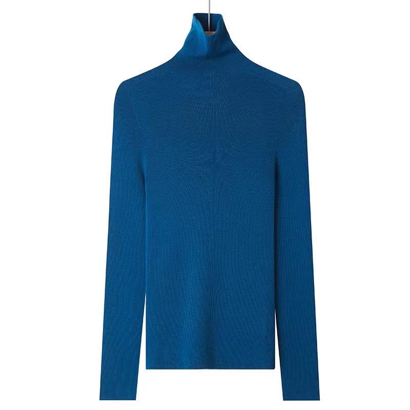 曹 堆堆领-48支精纺可机洗羊毛针织衫100%绵羊毛