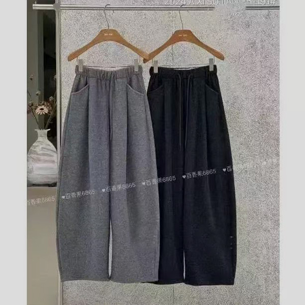 HK 28腰66-106长100松紧腰加绒休闲裤 3473