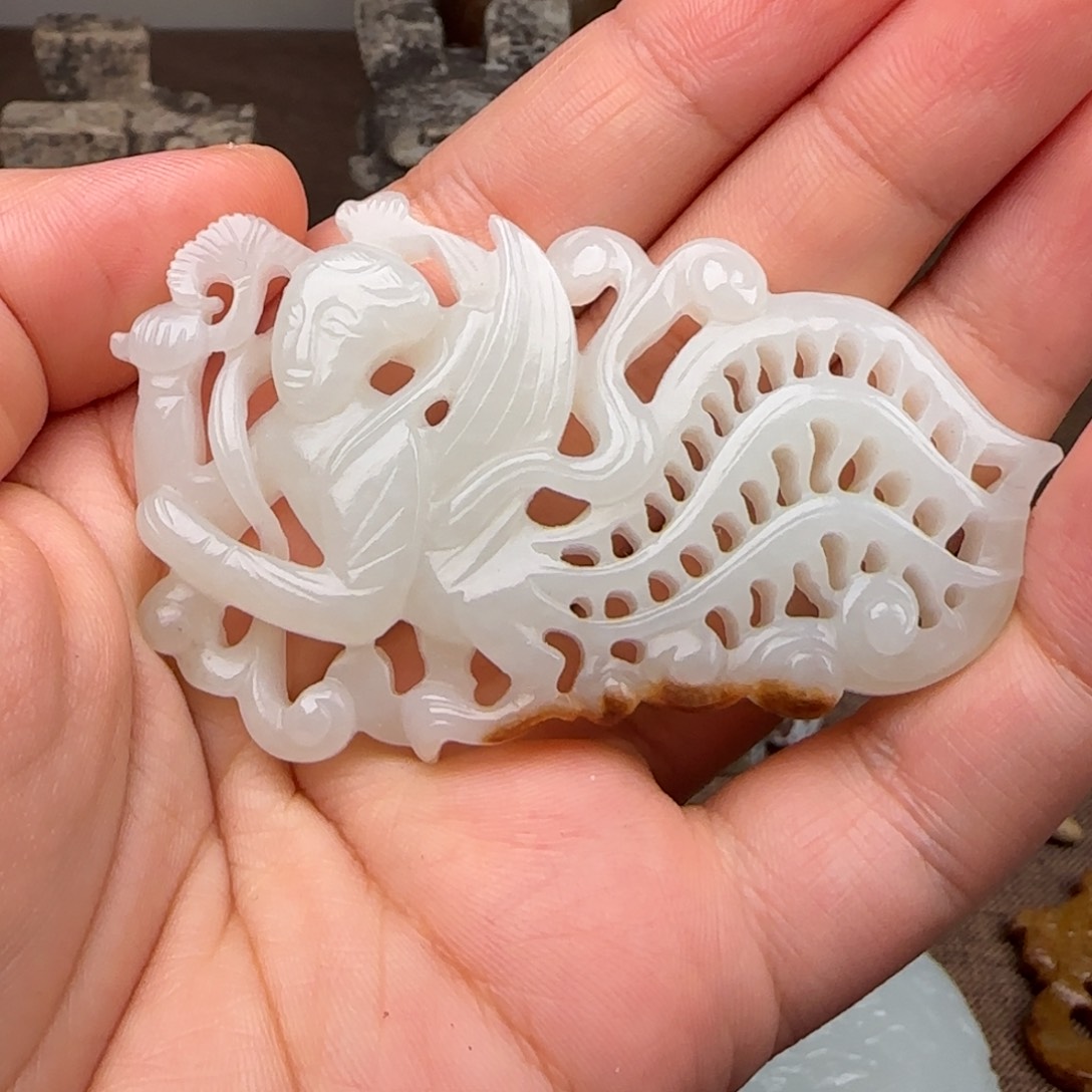 和田玉挂件未镶嵌用****云