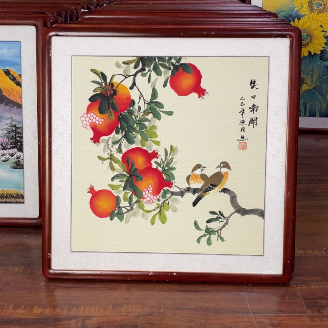 国画带框尺寸63*63厘米