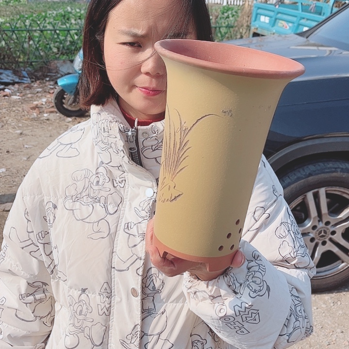 宜兴紫砂精品花盆 