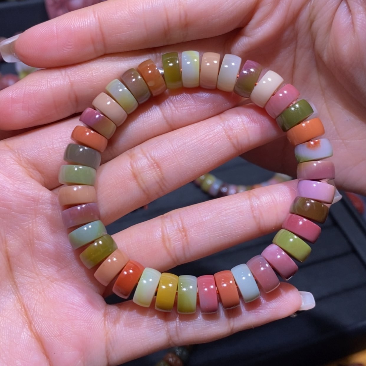 【闪购商品】玛瑙/玉髓手链未镶嵌疏**滟盐源玛瑙