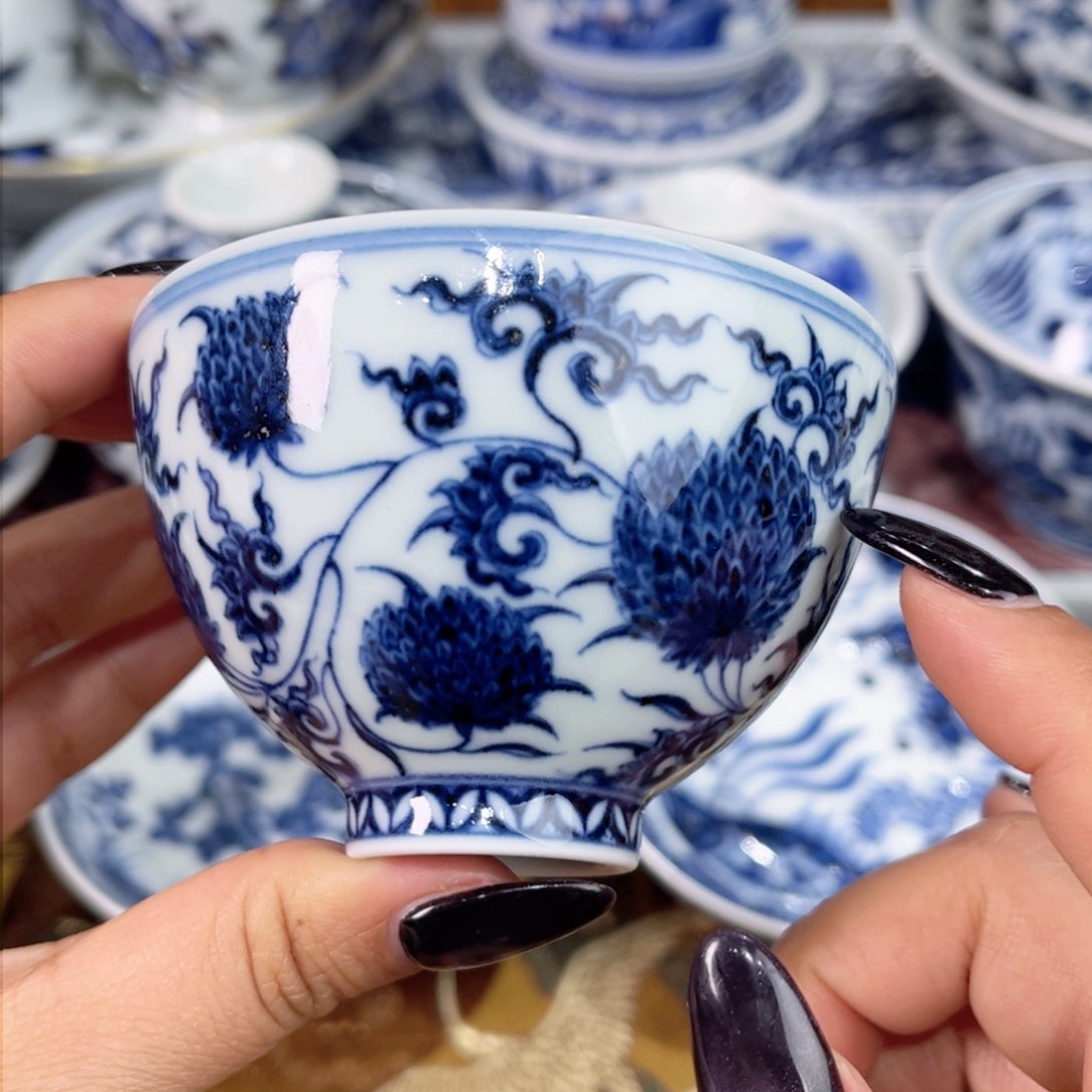 瓷片微瑕，杯杯杯杯巳巳如意