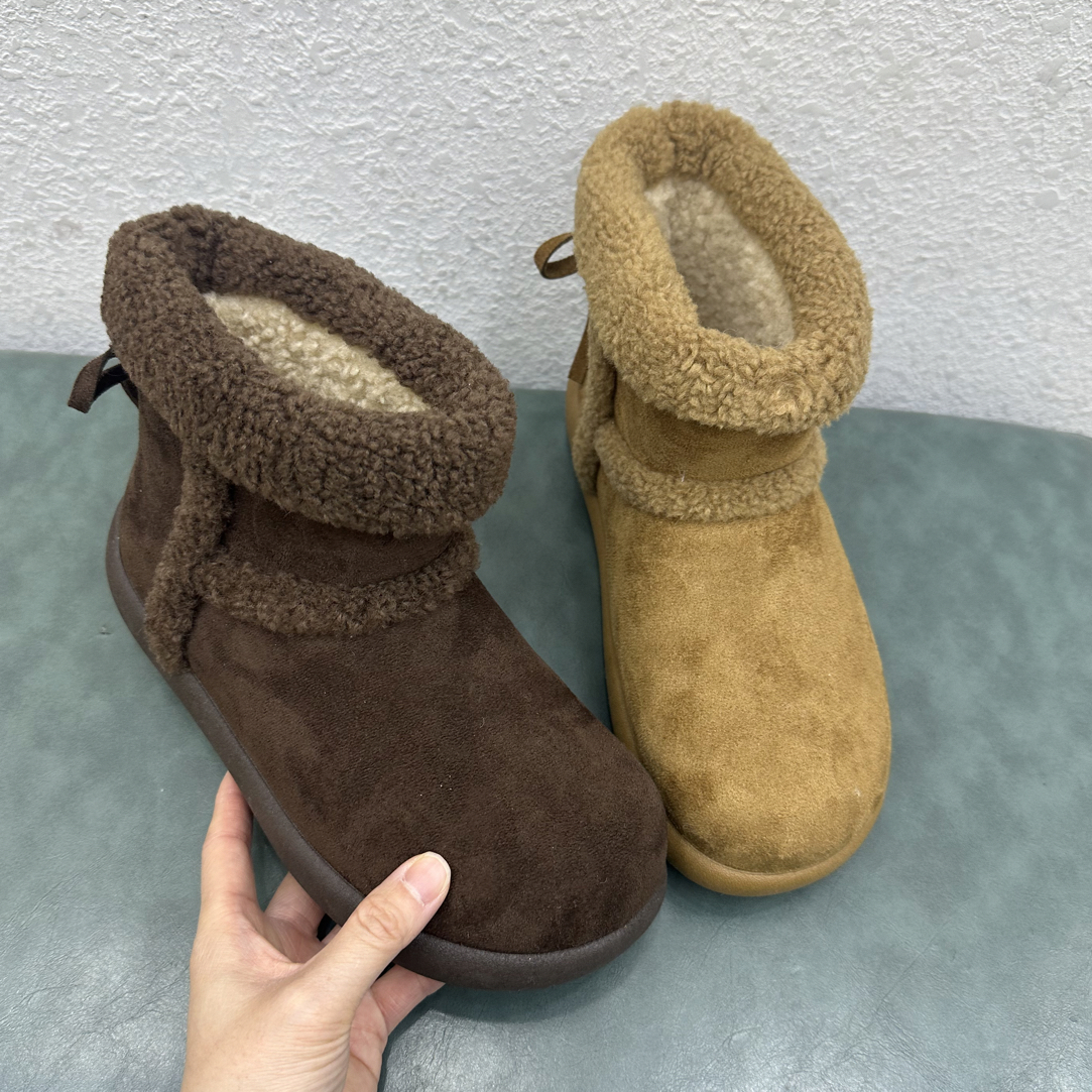 冬季欧美风时尚雪地靴雪地靴时尚女士保暖