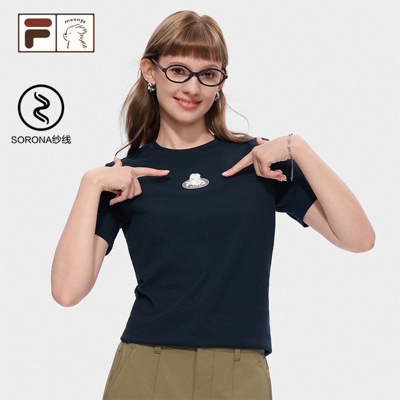 FILA FUSION|潦草小狗联名休闲T斐乐26秋新款情侣男女休闲短袖