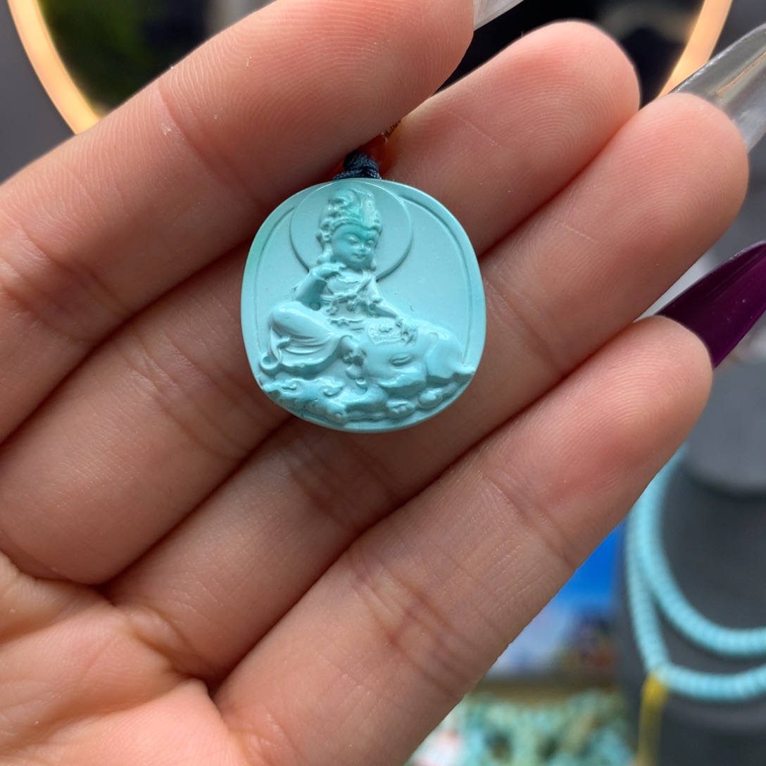 绿松石挂件未镶嵌