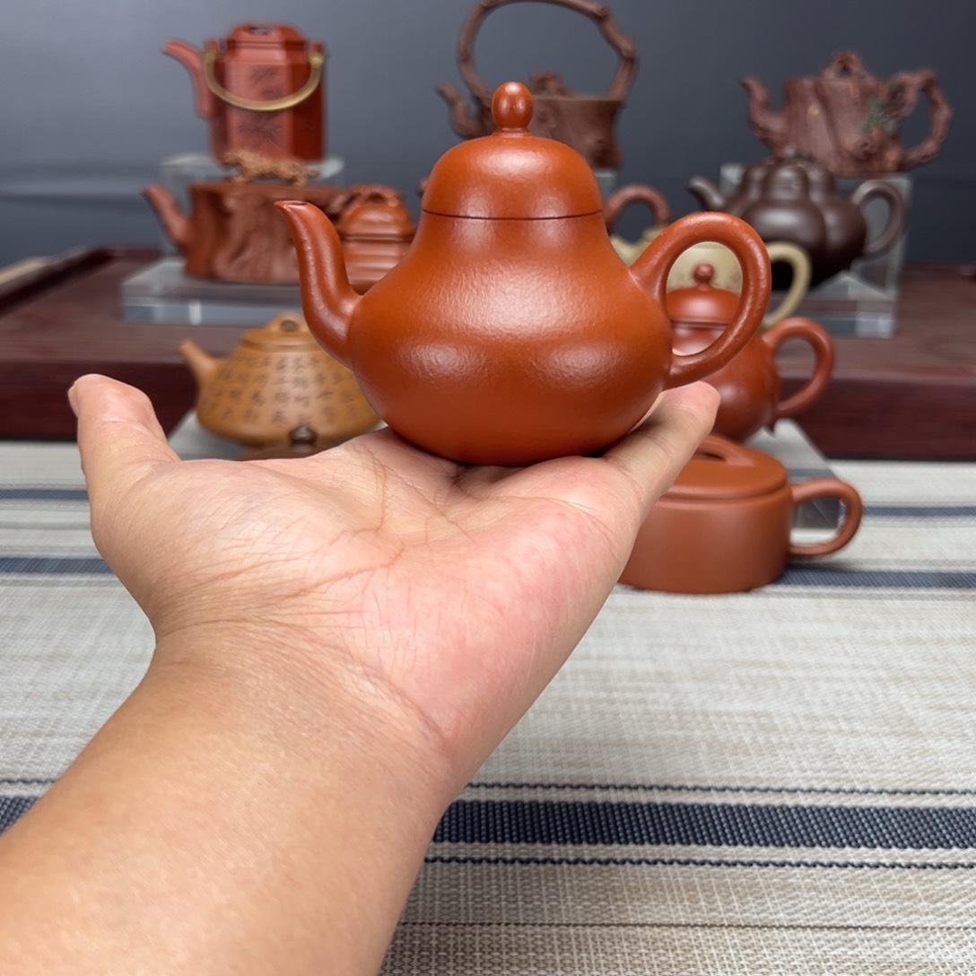 茶壶紫砂思婷150CC朱泥