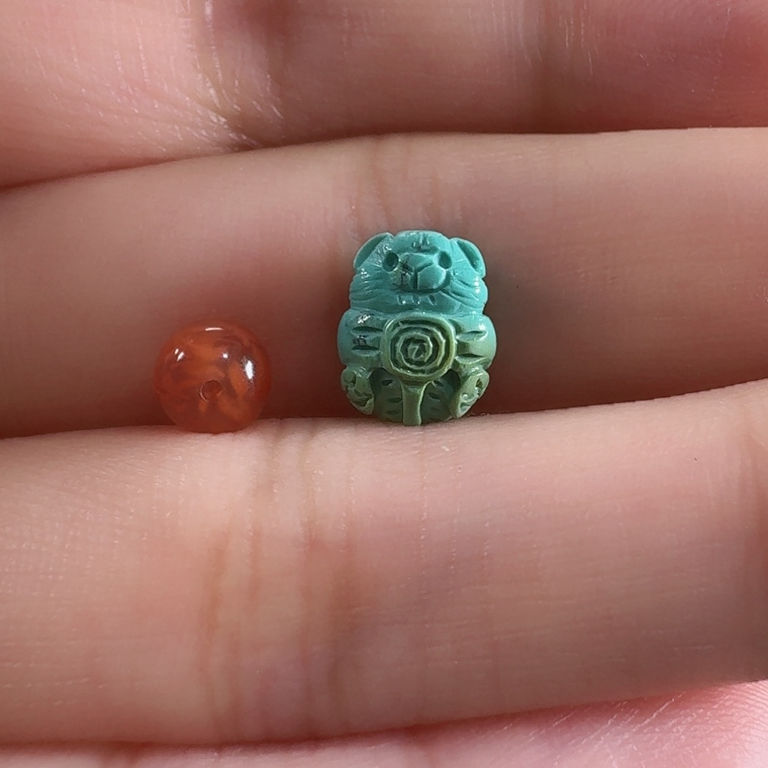 南红玛瑙未镶嵌吊坠(不含链)