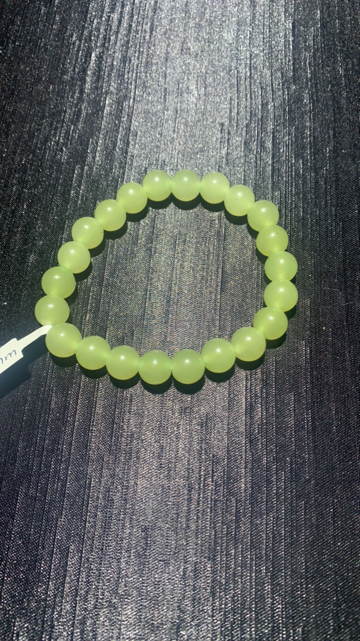 京鸿精选 508卡8mm青黄口色柠檬黄手工定制 拍一发一