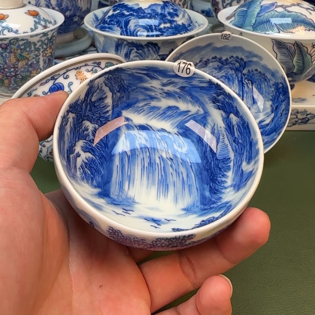 彦祖纯手工手绘茶具176