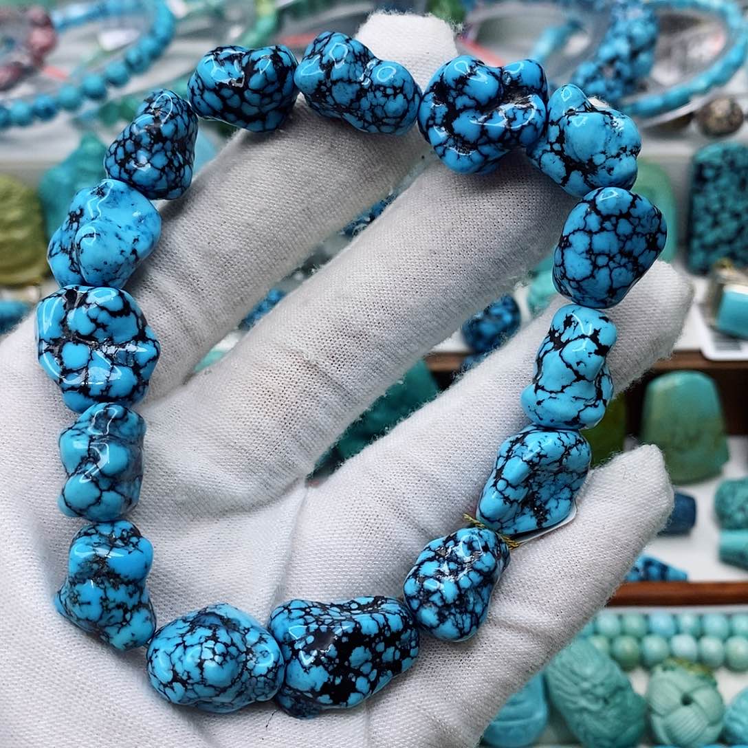 绿松石珠宝奇石未镶嵌半****