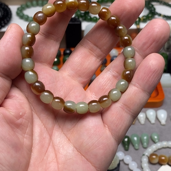 和田玉未镶嵌手链