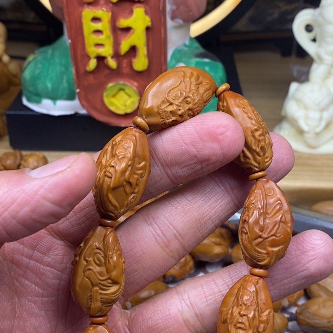 橄榄核手串/手链橄榄核雕刻工艺手串7