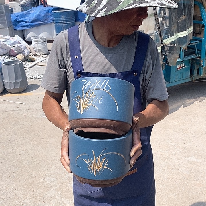 紫砂花盆紫砂花盆