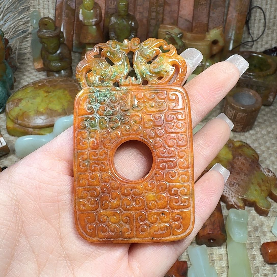 白玉菩提吊坠挂件