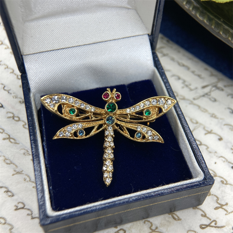 合金胸针 A&S镂空蜻蜓胸针2-15【2071226-033】