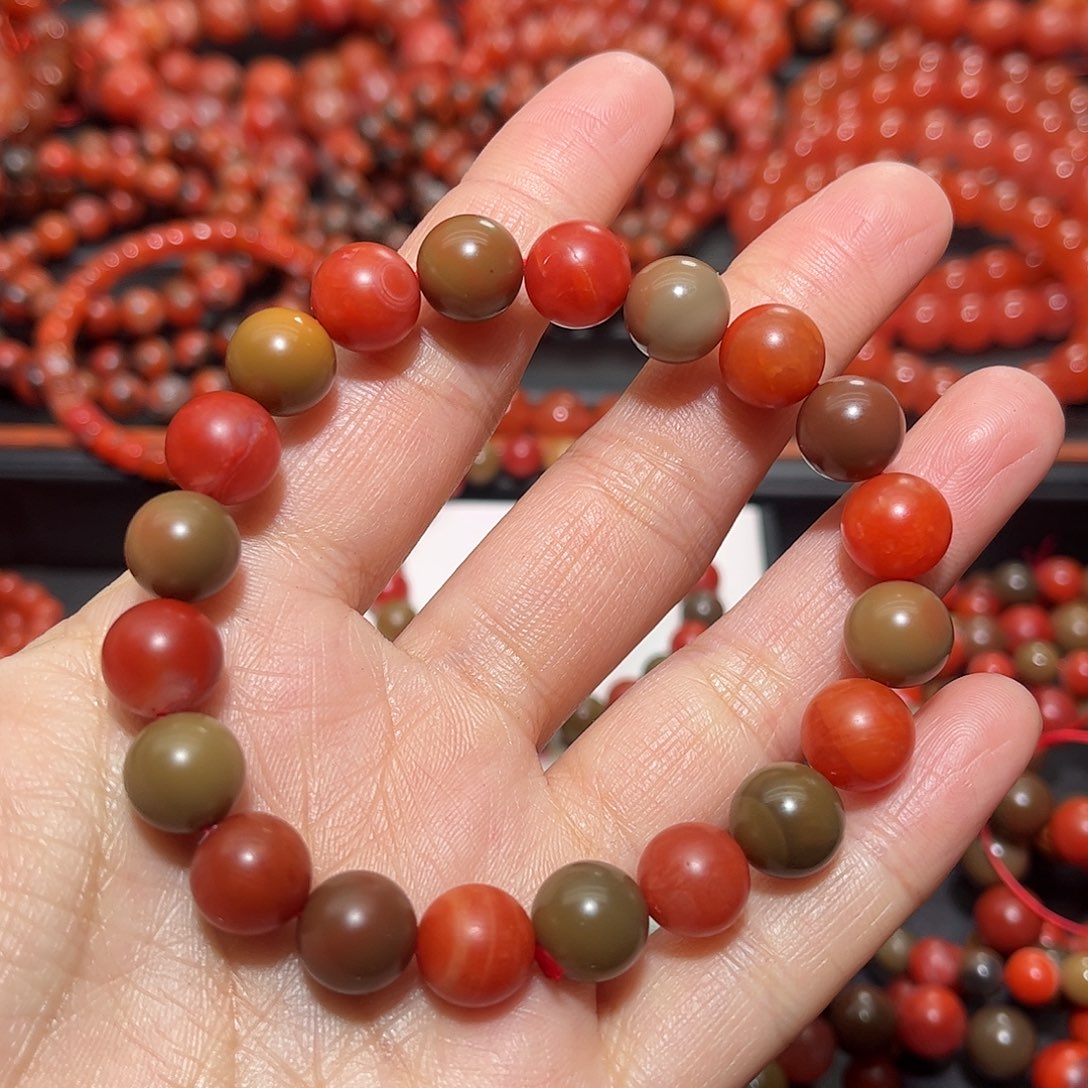 南红玛瑙手链未镶嵌