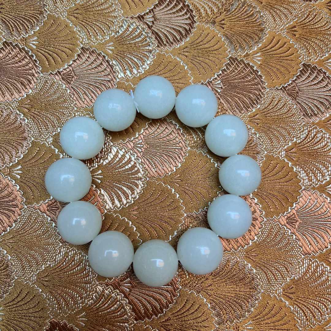 【 炎轩文趣斋】夜光明珠圆珠手串（不带礼盒）