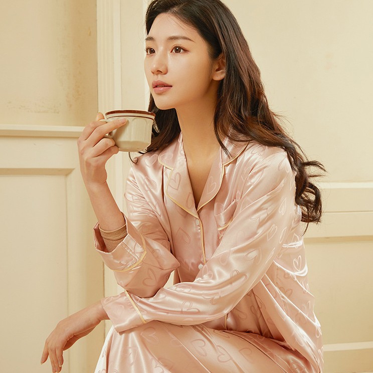 22姆米真丝睡衣女高级感夏季长袖两件套100%桑蚕丝家居服丝绸套装