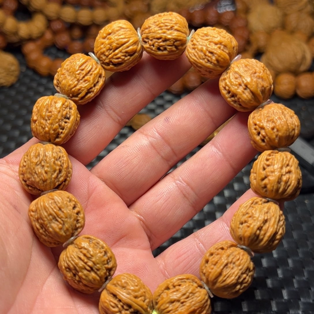 文玩核桃手串尺寸19蚂蚁纹