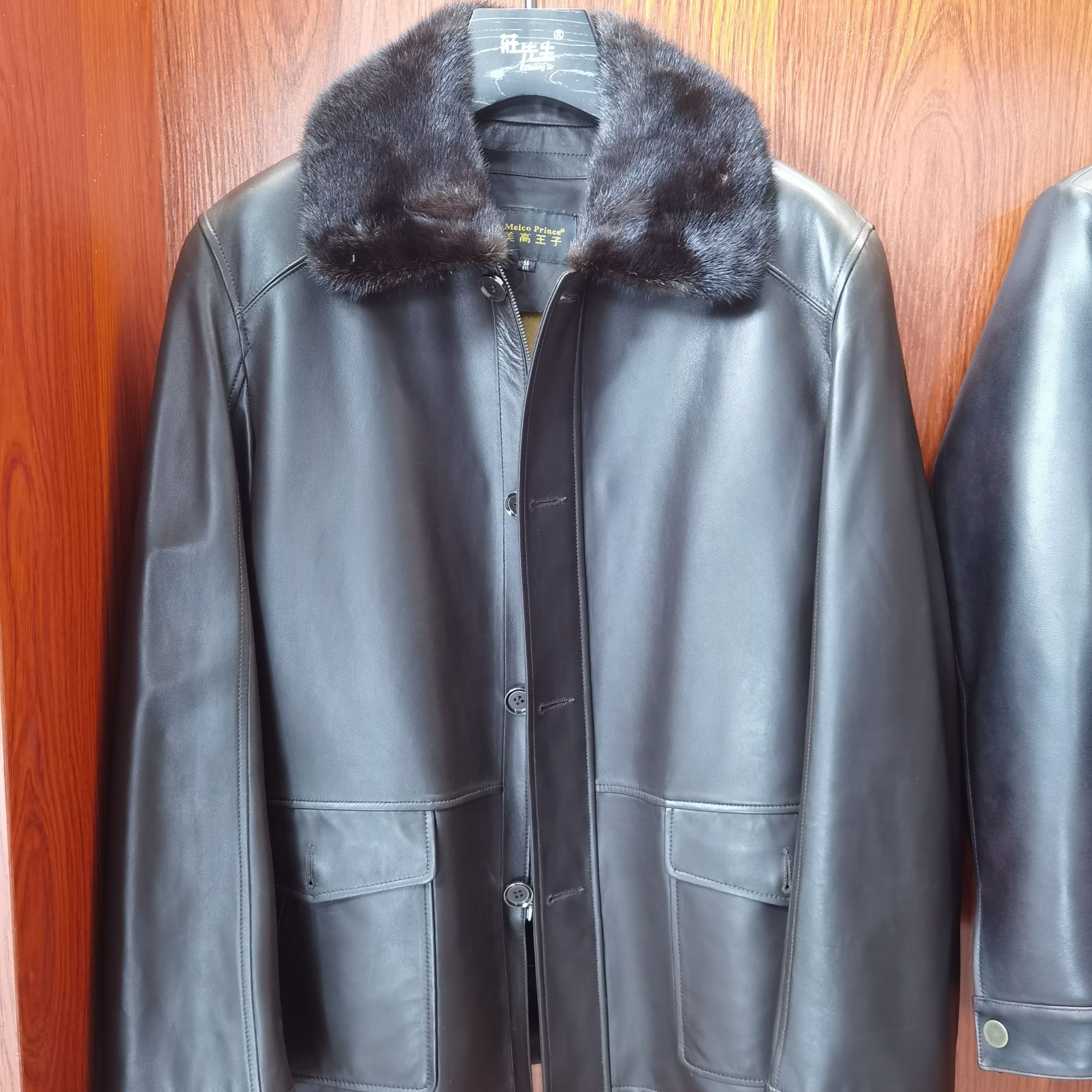 断码清仓捡漏水貂内胆头层绵羊皮夹克8921