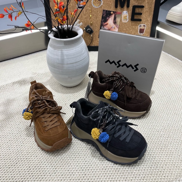 106-155玛莎玛索阿甘鞋女爆款2025新款冬季增高显脚小老爹鞋大棉