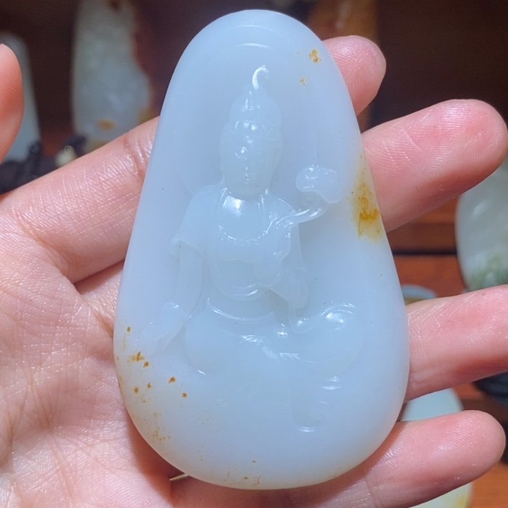 开***乐和田玉未镶嵌颈饰