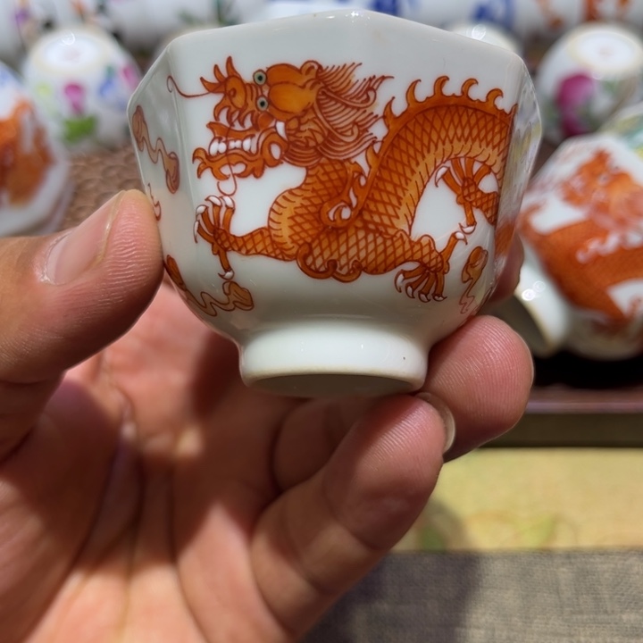 纯手绘精品盖碗杯