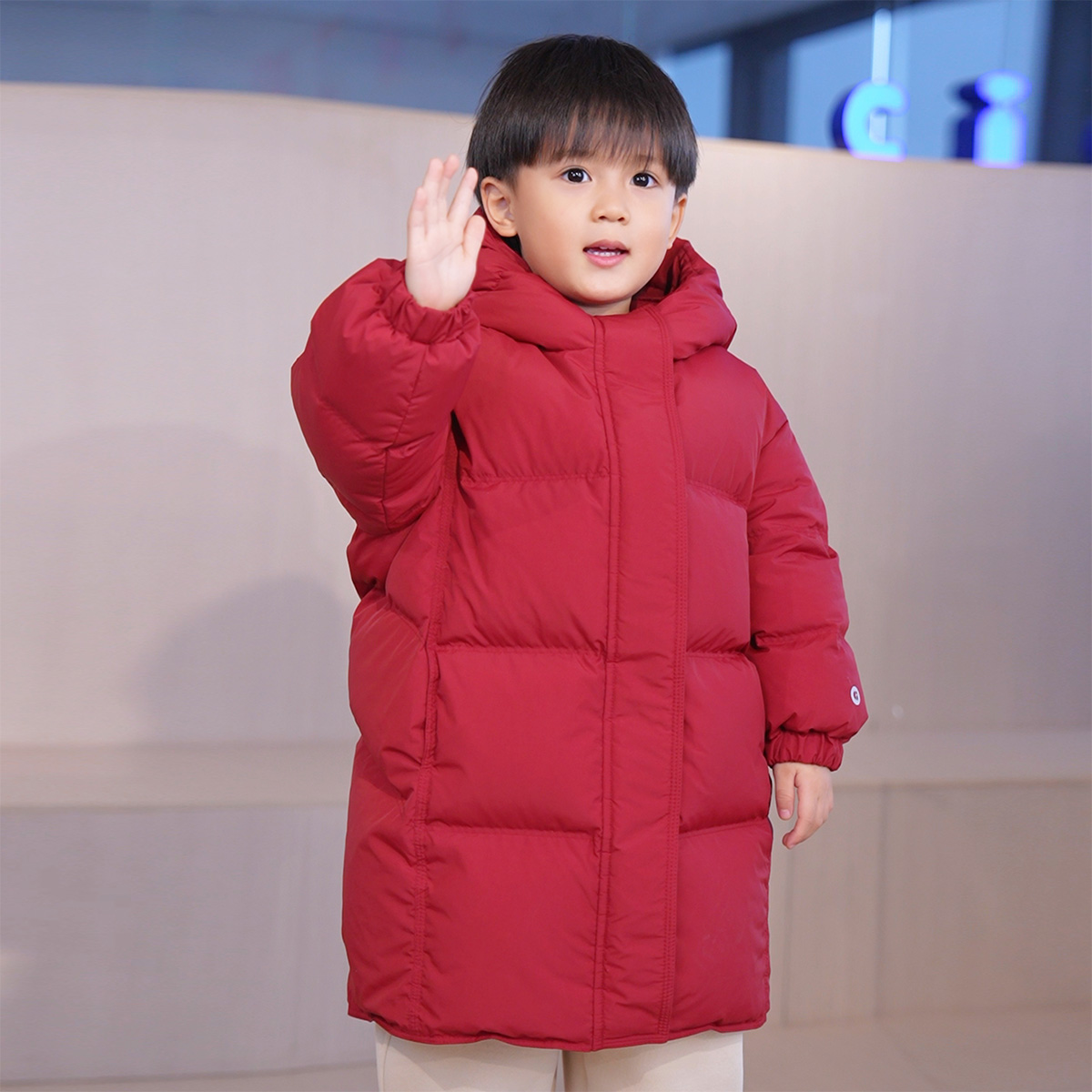 CICIIBEAR/齐齐熊儿童90白鸭绒外套羽绒服面包服冬款Q101506