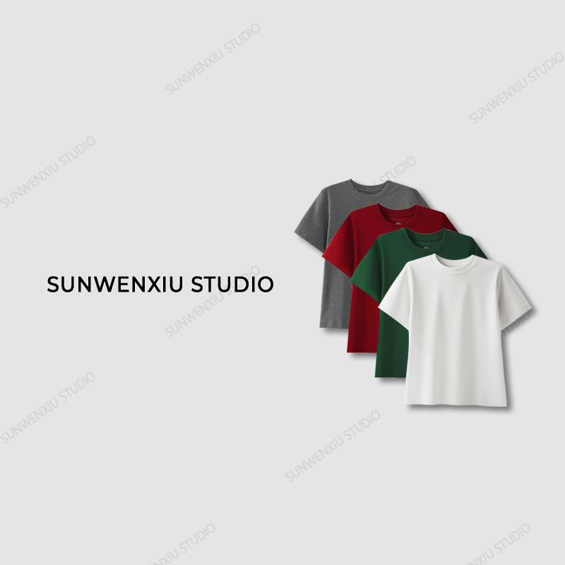 swx studio5店 “磨毛厚T恤”秋冬软糯好穿日常百搭打底T恤 会起球1