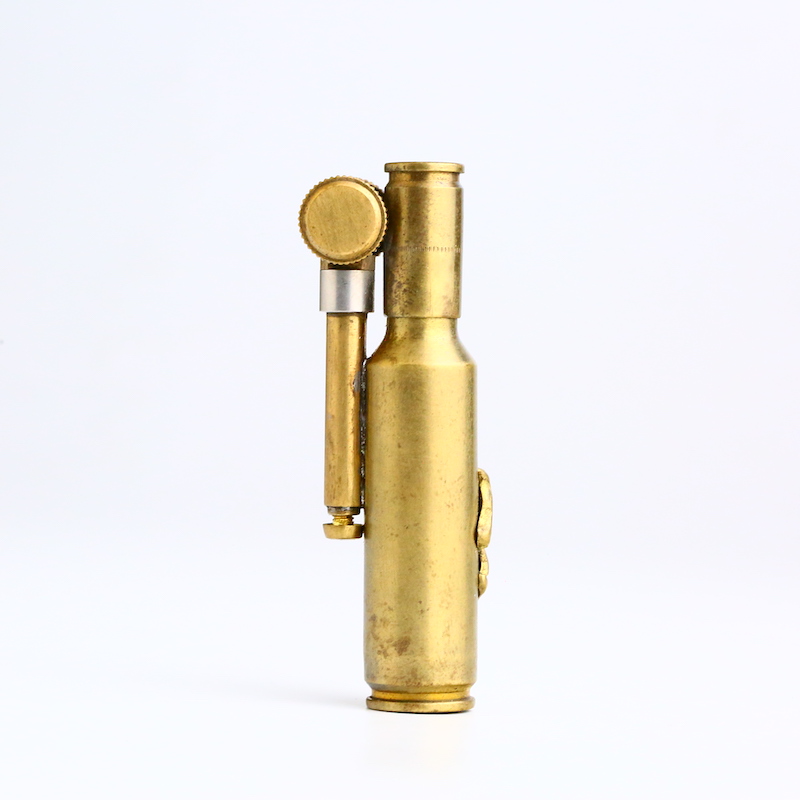 煤油打火机古铜色单子弹头马头浮雕男士古董老式烟具收藏自用