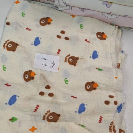 棉双层纱小熊脏120*200