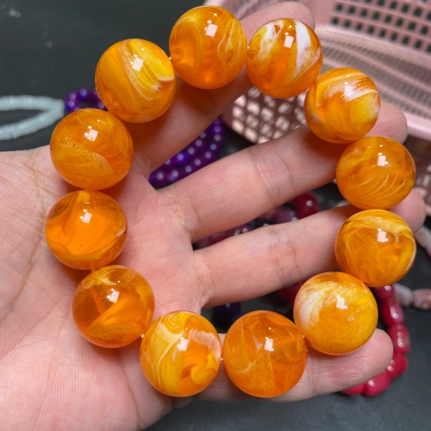 B337 20 橘子花蜜手串    