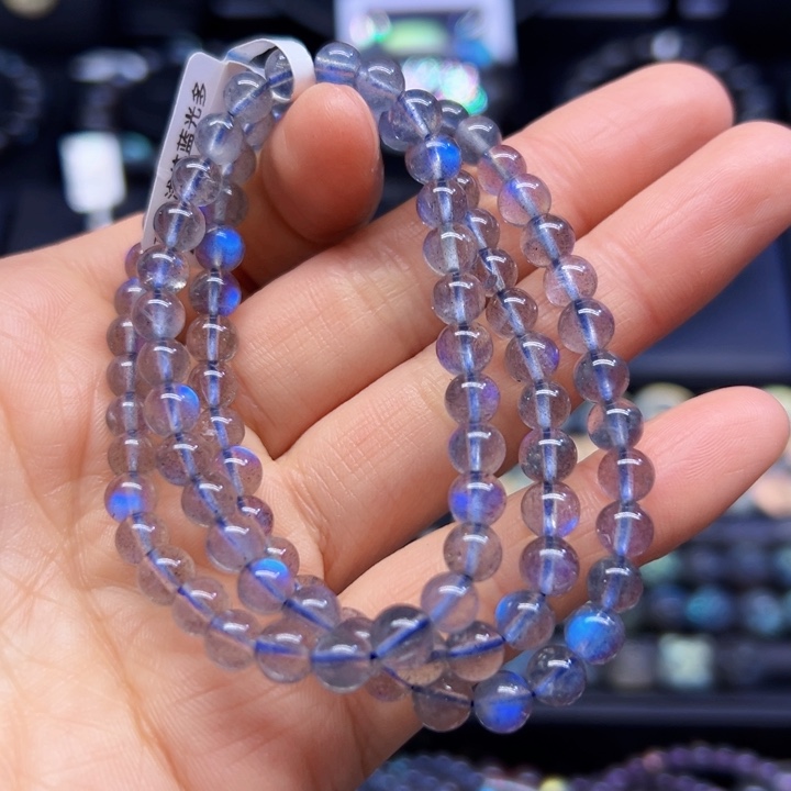拉长石手串未镶嵌6左右