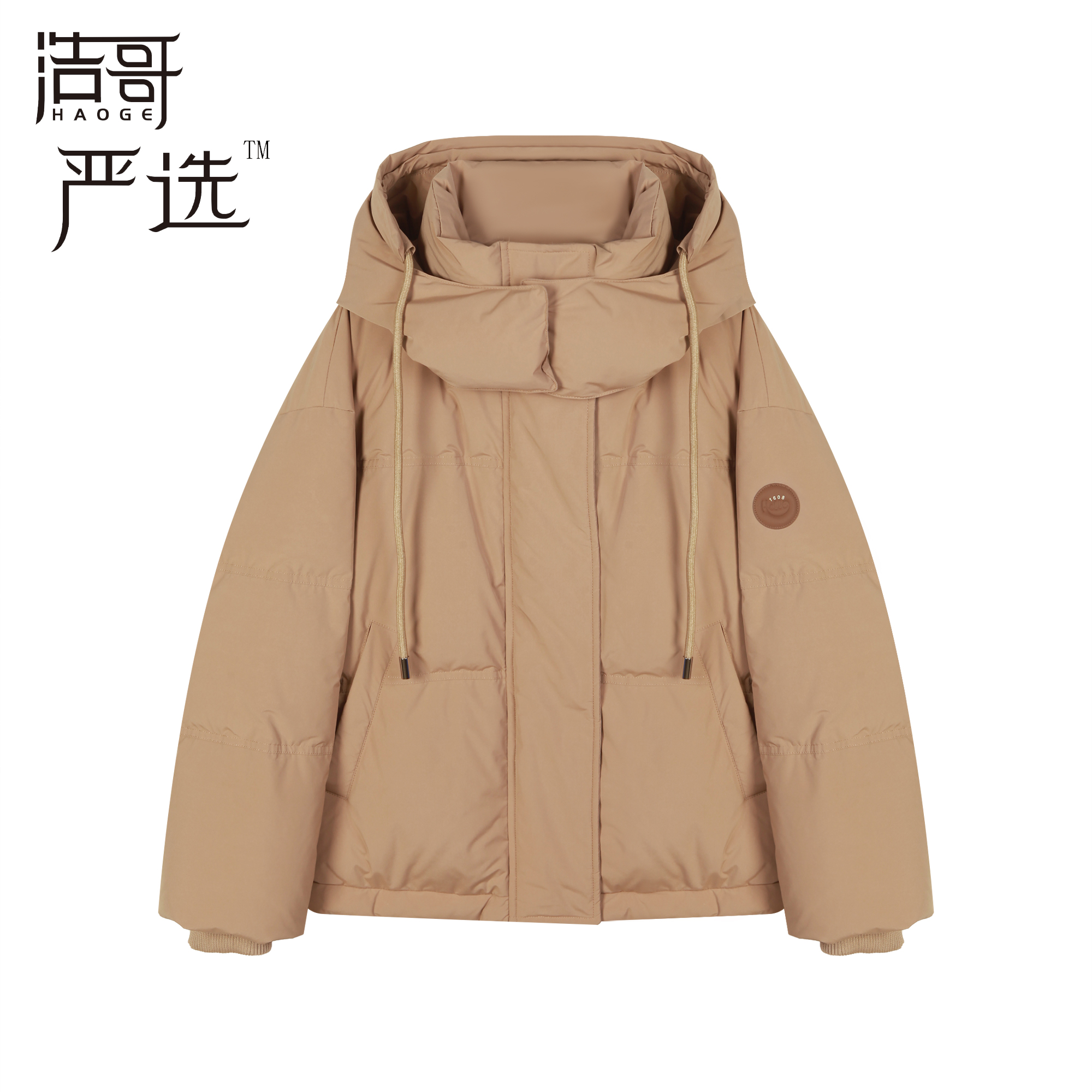 冰冰●羽绒服预Q4YRF3764A短款时尚休闲保暖冬季百搭连帽简约