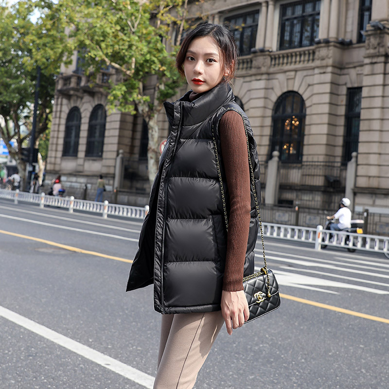 UCUB/独等95白鸭绒立领情侣款羽绒马甲短款女士2025新款秋冬保暖