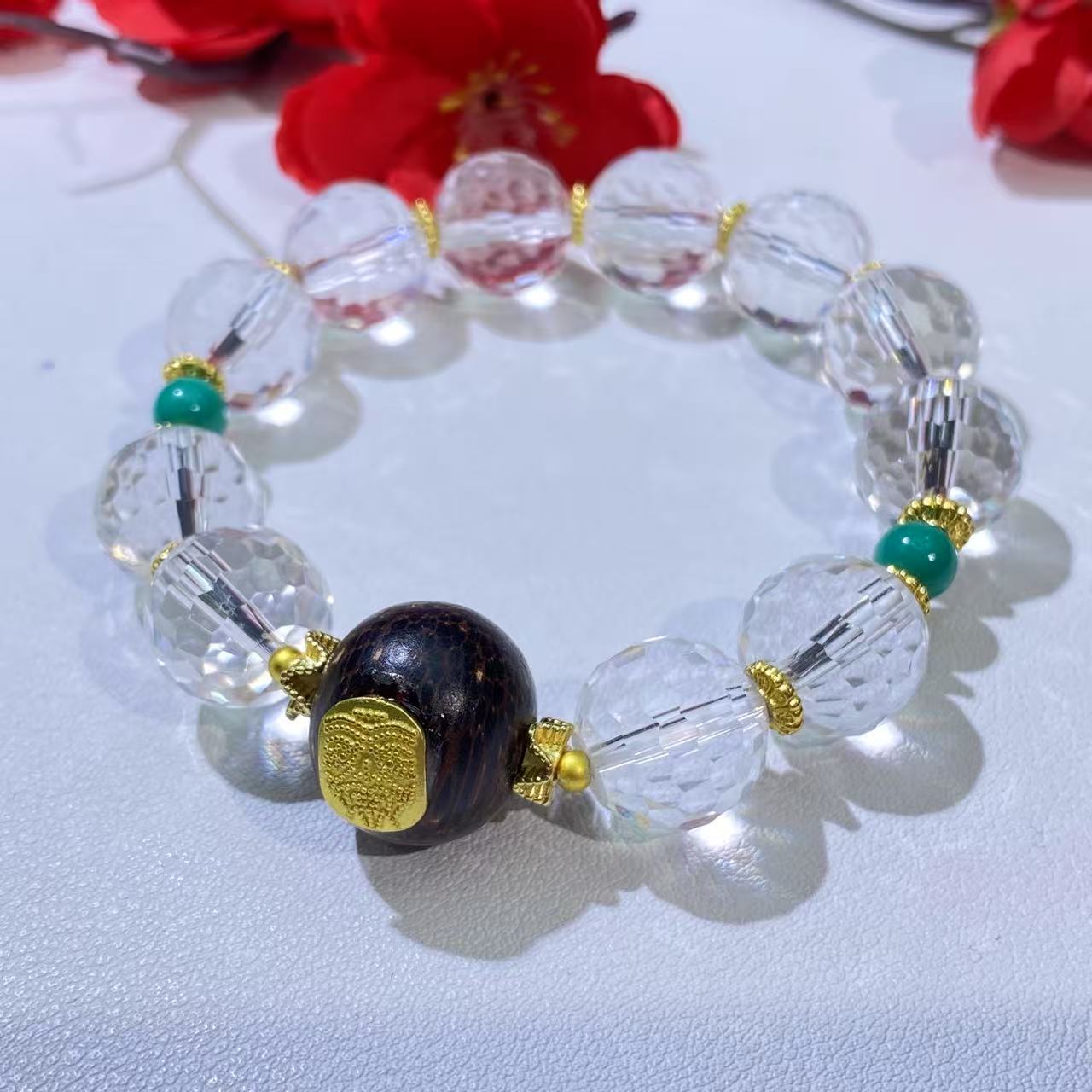 【萝卜珠宝】M030 云南玉石水晶手串 多样性发其一