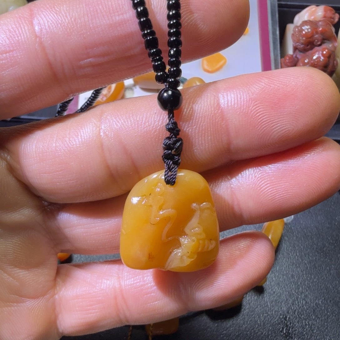 寿山石印石寿山田黄石挂件