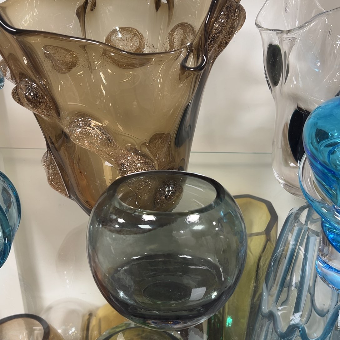 琉璃高15烟灰琉璃花器