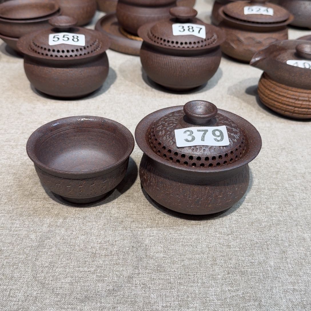 粗瓷茶具素色盖碗